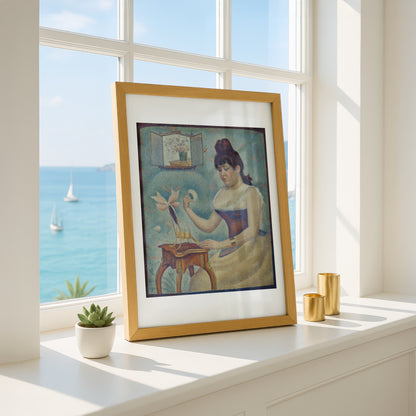 Young Woman Powdering Herself by Georges Seurat | Fine Art Print