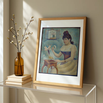 Young Woman Powdering Herself by Georges Seurat | Fine Art Print