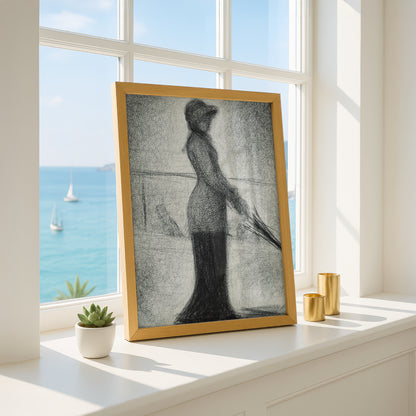 Woman with Parasol by Georges Seurat | Fine Art Print