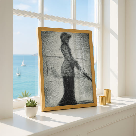 Woman with Parasol by Georges Seurat | Fine Art Print
