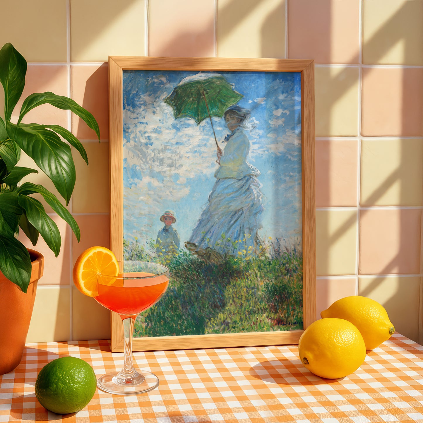 Monet Woman with a Parasol Art Print | Giclee Fine Art Reproduction | Impressionist Wall Decor