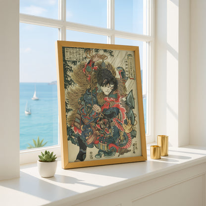 Xie Zhen (Ryotoda Kaichin) by Utagawa Kuniyoshi | Premium Art Print