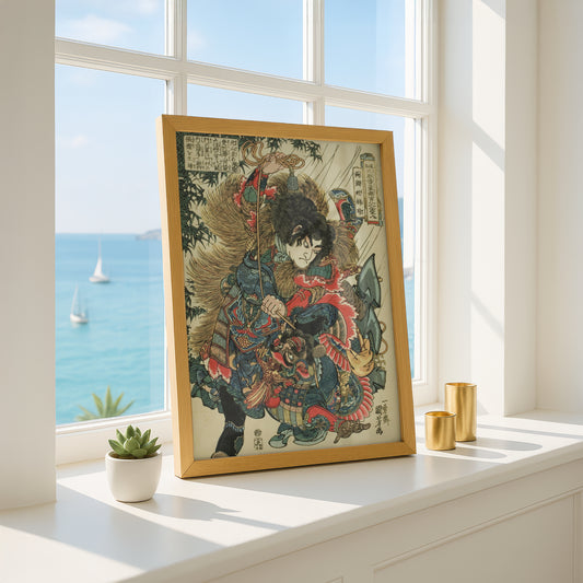 Xie Zhen (Ryotoda Kaichin) by Utagawa Kuniyoshi | Premium Art Print
